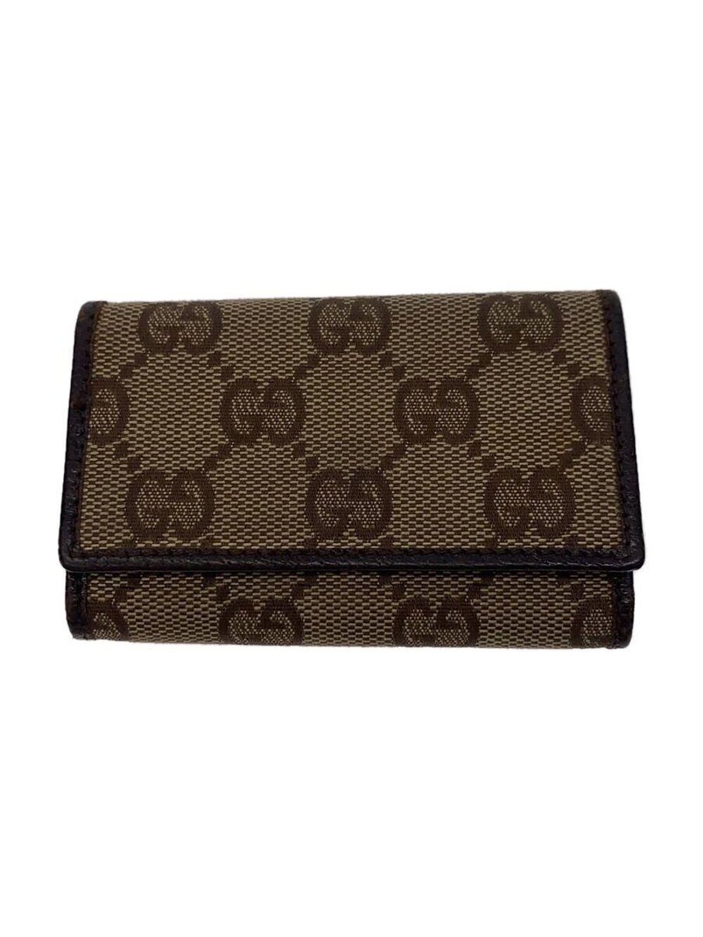 Gucci Key Case Wallet Canvas Beige Cream